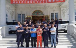 啟德機械及國隆營造 捐贈竹北分局2部警用巡邏汽車