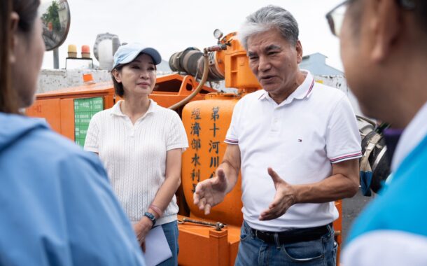 柯志恩邀李鴻源共商治水 了解典寶溪沿線長期淹水問題